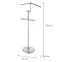 Stojan na oblečenie/nemý sluha GC7503 chróm/dub,2