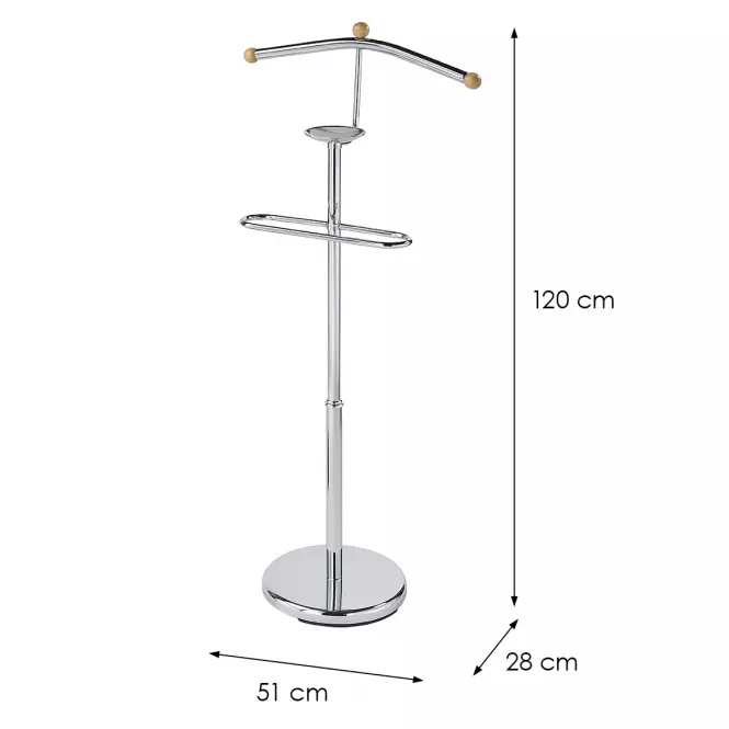 Vešiak na bundu Gc7503 Chrome/Prirodzené