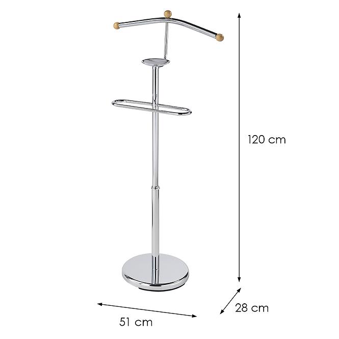 Vešiak na bundu Gc7503 Chrome/Prirodzené