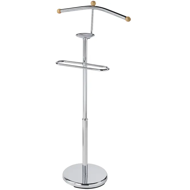 Vešiak na bundu Gc7503 chróm/prírodné