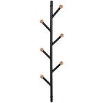 Nástenný vešiak  Gc7139-1 Čierna/Prirodzené