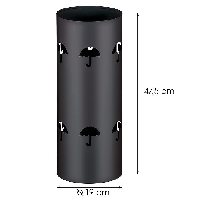 Stojan na dáždniky Gc2535-4 Okrúhle Čierna