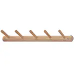 Drevený vešiak s háčikmi Gc7316-5 prírodný