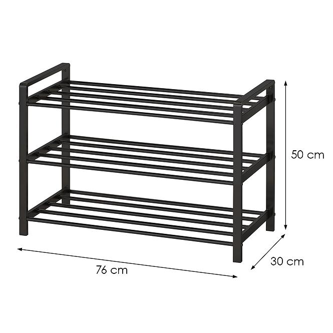 Skrinka Na Topánky Gc3069-3a Čierna,2