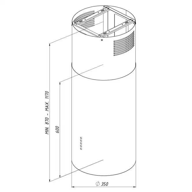 Digestor WK-10 Isla Balmera Slim Biely