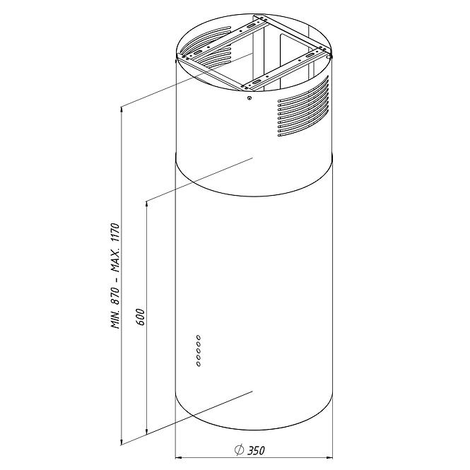 Digestor WK-10 Isla Balmera Slim Biely