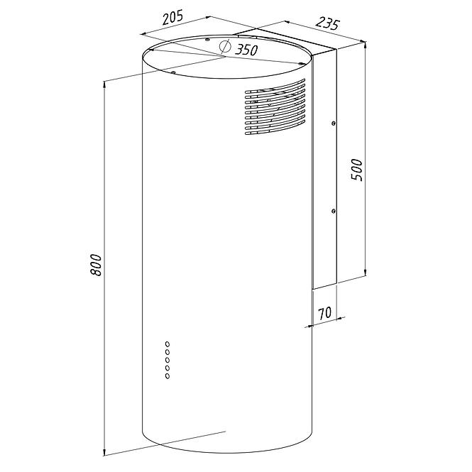 Digestor WK-10 Balmera Wl Slim Biely
