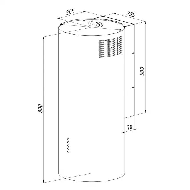 Digestor WK-4 Balmera Wl Slim  Čierna