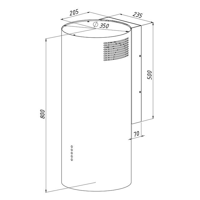 Digestor WK-4 Balmera Wl Slim Biely