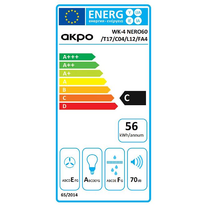 Digestor WK-4 Nero 60 čierna mat