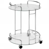 Kuchyňský Vozík Gc7514 Chróm/Sklo