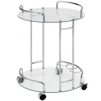 Servírovací vozík Gc7514 chróm/sklo
