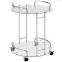 Servírovací vozík Gc7514 chróm/sklo