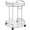 Servírovací vozík Gc7514 chróm/sklo