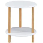 Konferenčný Stolík Gc7405 35x35x43 Biela/Prírodná