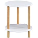 Konferenčný Stolík Gc7405 35x35x43 Biela/Prírodná