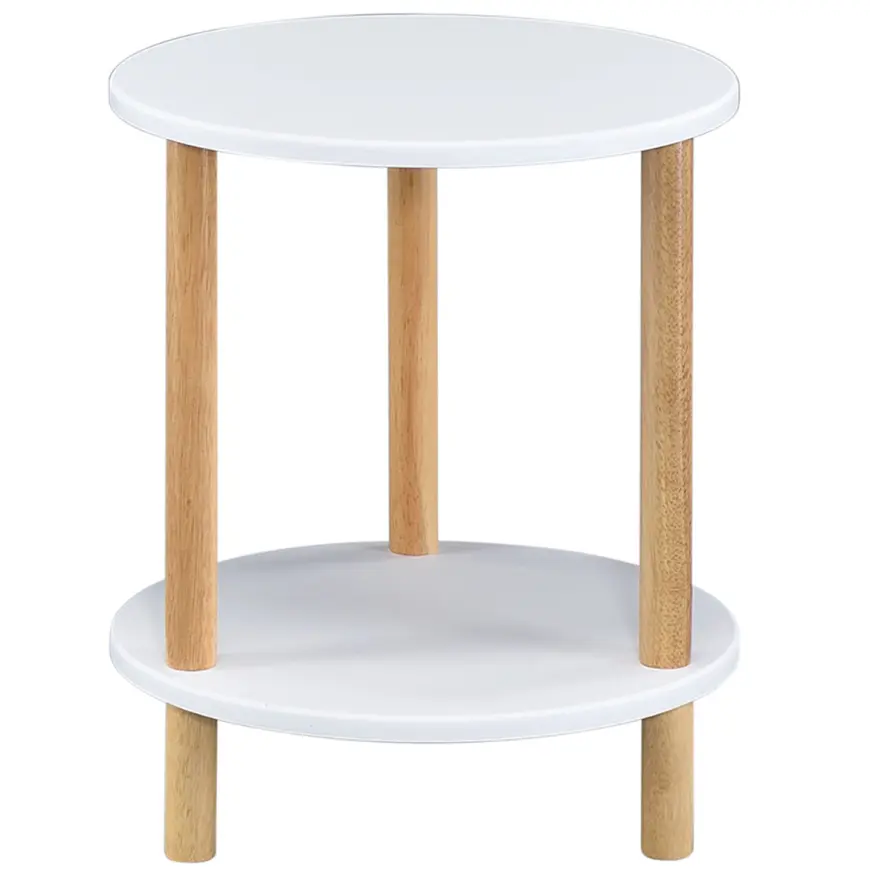 Konferenčný Stolík Gc7405 35x35x43 Biela/Prírodná