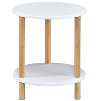 Konferenčný Stolík Gc7405 35x35x43 Biela/Prirodzené