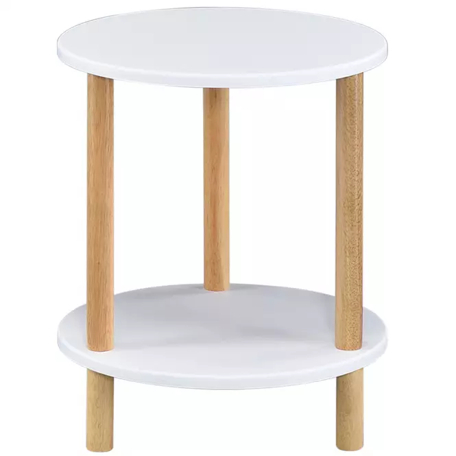 Konferenčný Stolík Gc7405 35x35x43 Biela/Prirodzené