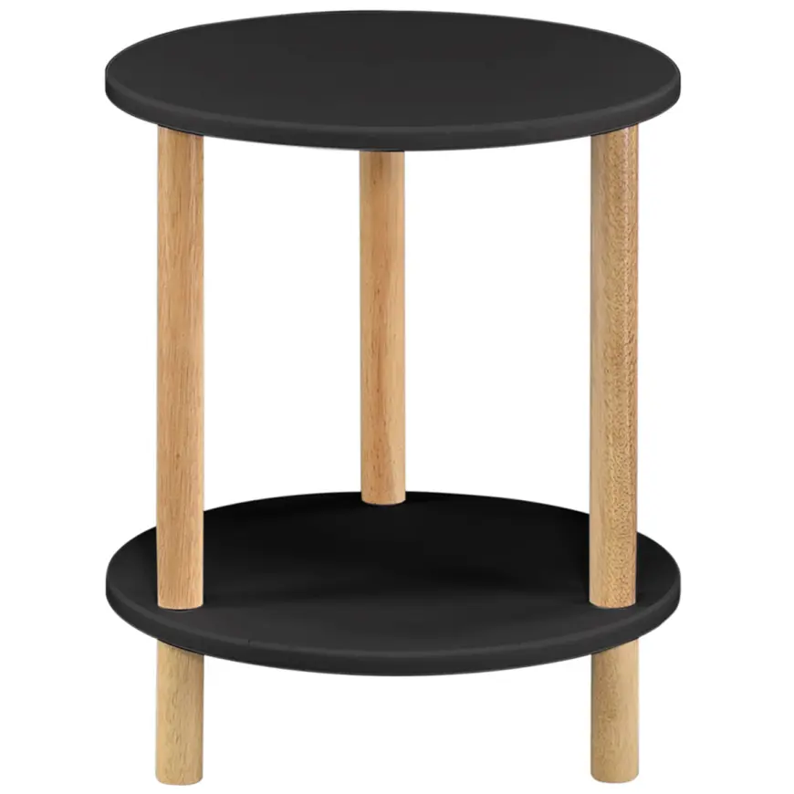 Konferenčný Stolík Gc7405 35x35x43 Čierna/Prírodná
