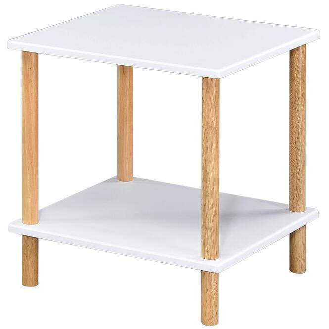 Konferenčný Stolík Gc7404 40x40x45 Biela/Prírodná