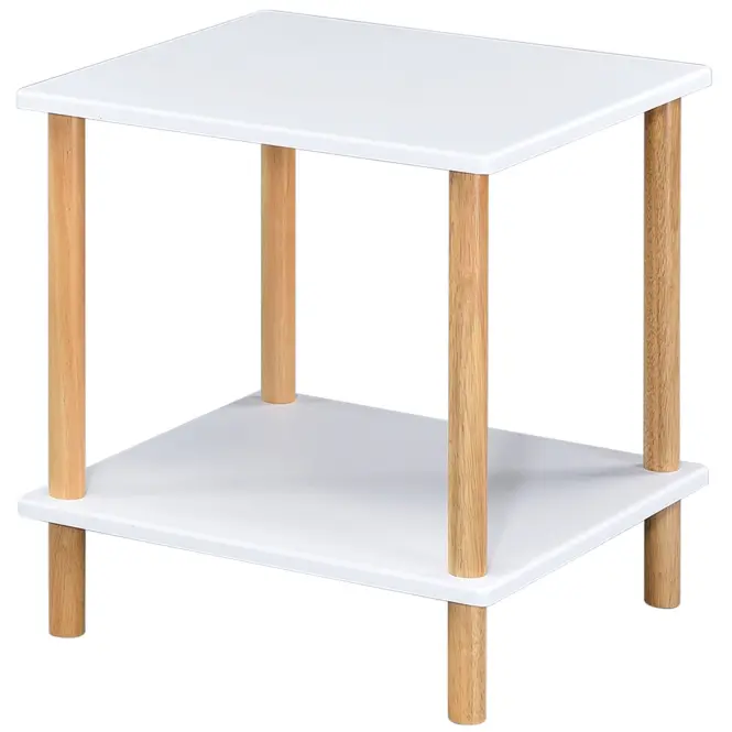 Stolík GC7404 40x40x45 biely/dub
