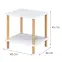 Stolík GC7404 40x40x45 biely/dub,2
