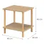 Konferenčný Stolík Gc7404 40x40x45 Sonoma/Prírodný,2