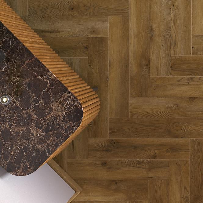 Laminátová podlaha vodeodolná Dub Honey 8mm AC5 Herringbone WR 63267