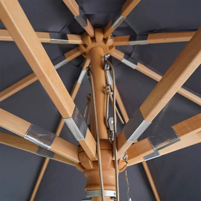 Záhradný slnečník Fie 300 cm sivý,11