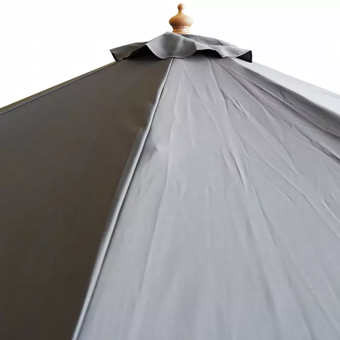Záhradný slnečník Fie 300 cm sivý
