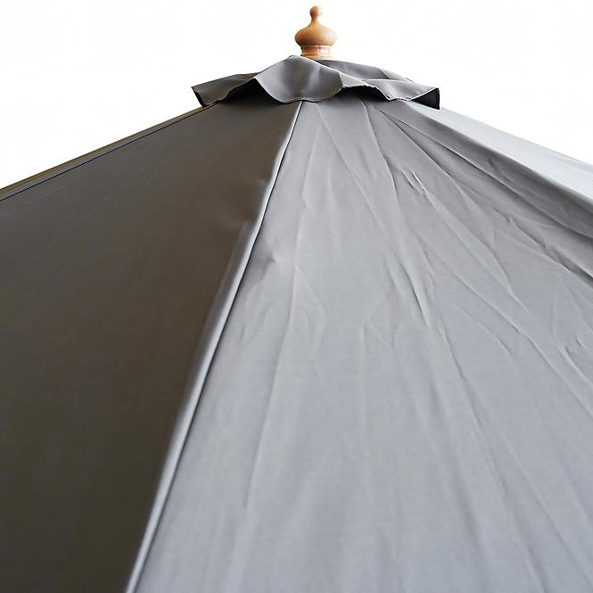 Záhradný slnečník Fie 300 cm sivý