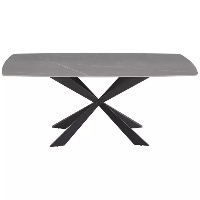 Stôl Camilius Cross 9954 keramický/čierny