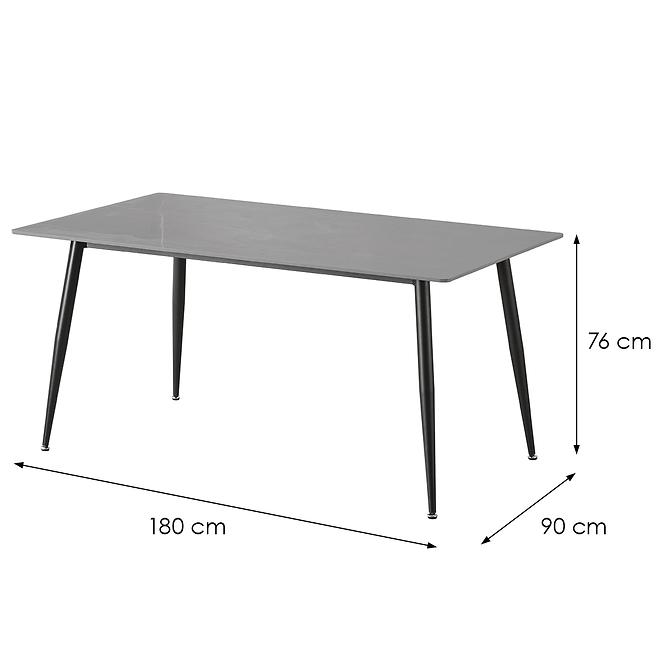Stół Camilius 8356 Keramické/Čierna