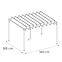 Zahradný pavilón / pergola YF-3866N 3x3.2m,2