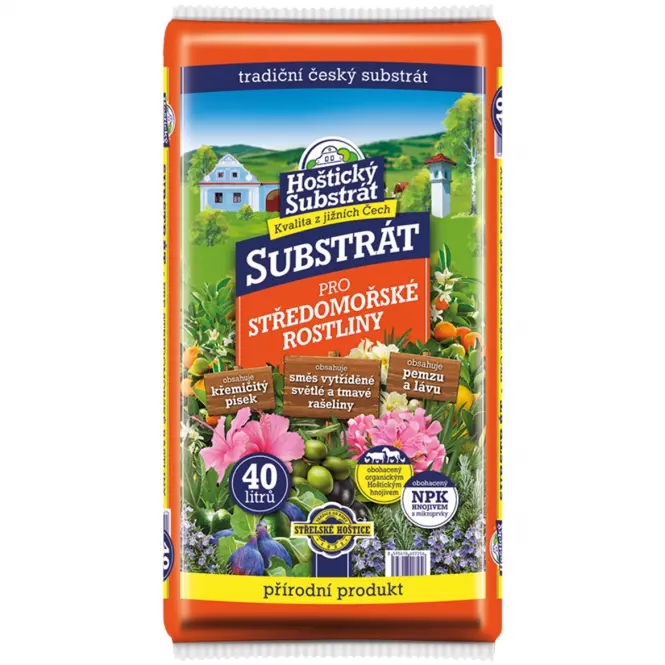 Hoštický substrát pre stredomorské rastliny 40 l