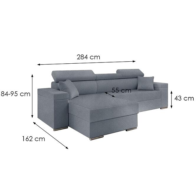 Rohová sedacia súprava Focus S Doha 20 ľavý,3