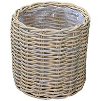 Prútený kôš 30x32h žltý 
