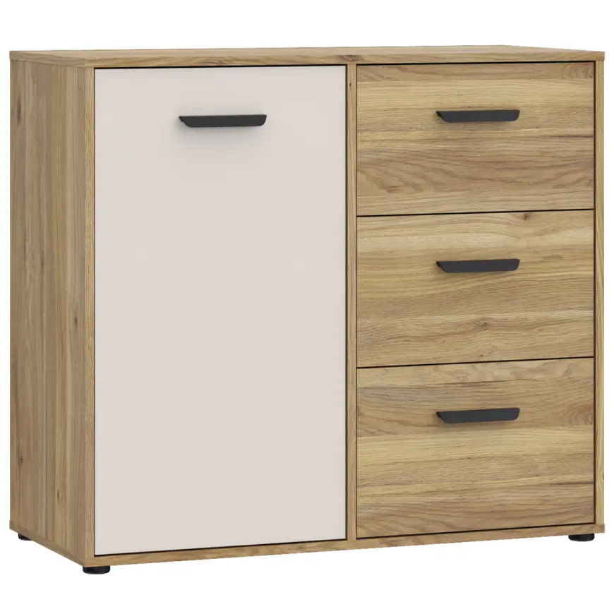 Komoda Mokkaro Mokk221l-M802 Piesok/Dub Mauvella