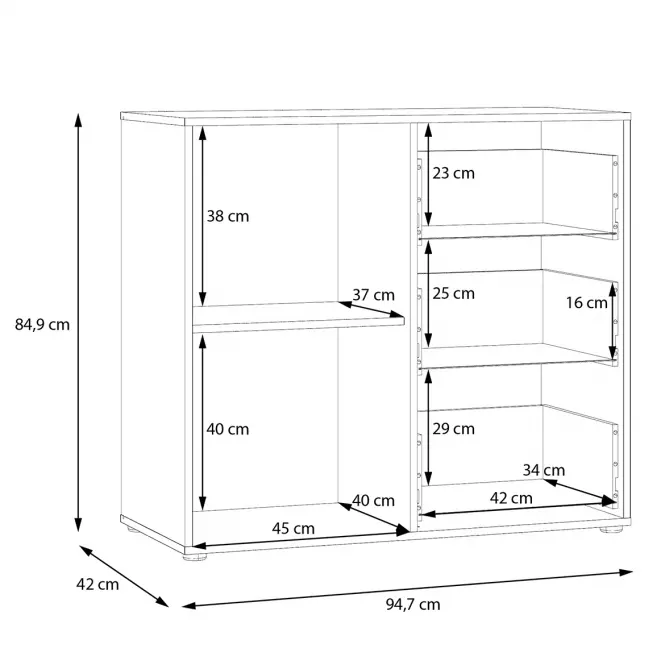 Komoda Mokkaro Mokk221l-M802 Piesok/Dub Mauvella