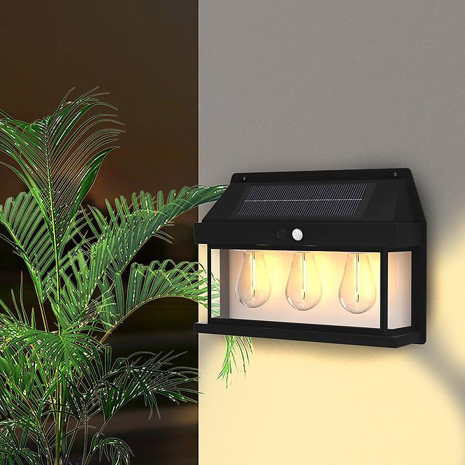 Nástenná lampa solárna snímač pohybu Pir Talin 3 46826 KD3