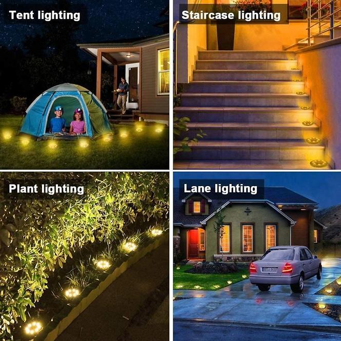 Solárna lampa Sagita Dyski x4 46833