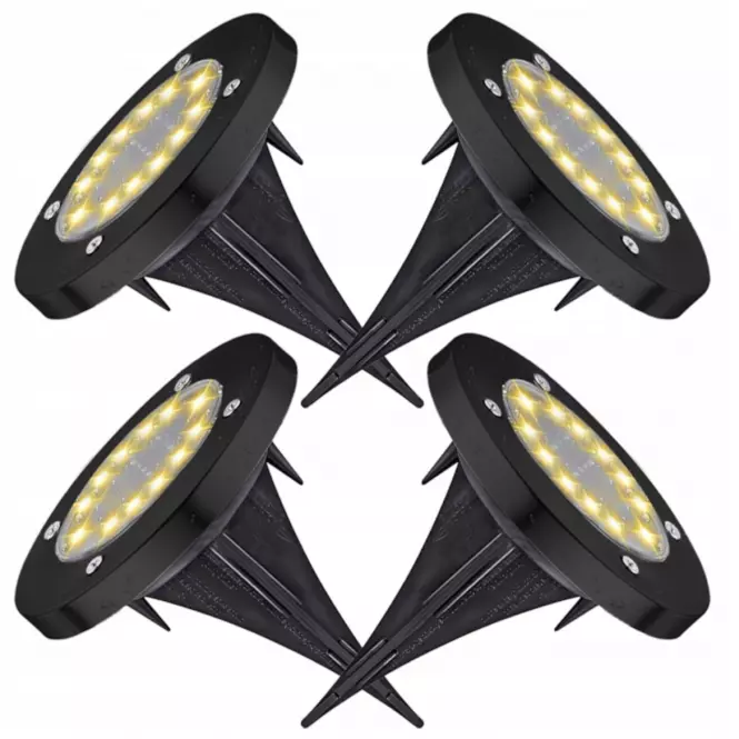 Solárna lampa Sagita Dyski x4 46833
