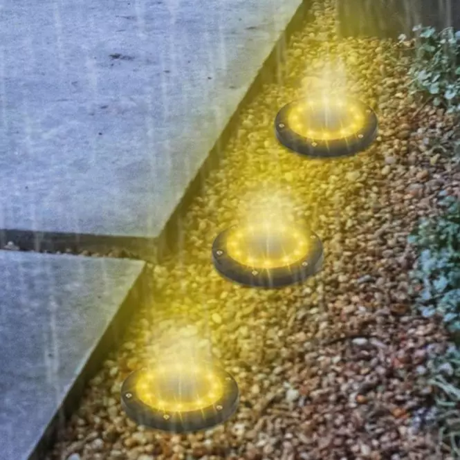 Solárna lampa Sagita Dyski x4 46833