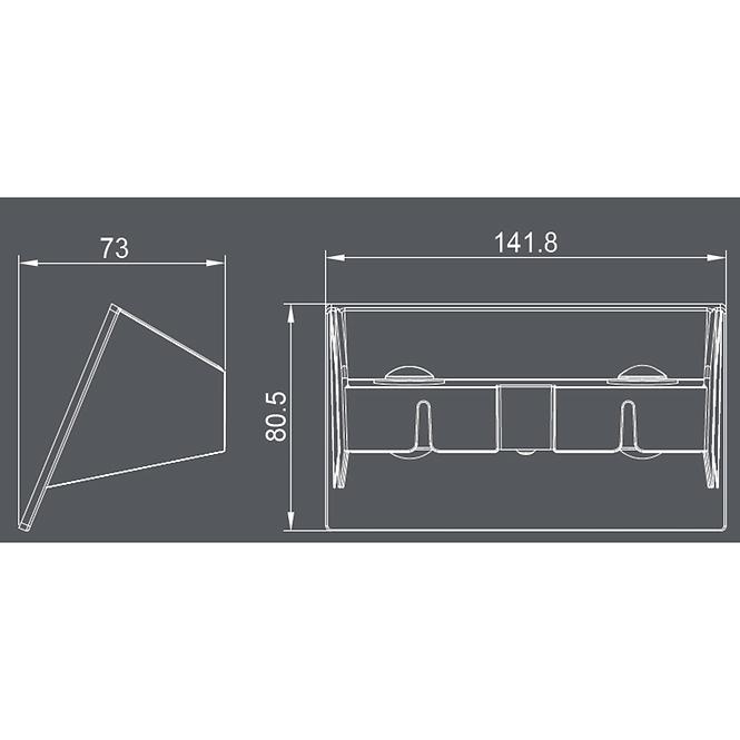Nástenná lampa solárna Tyche  46831 KGD2