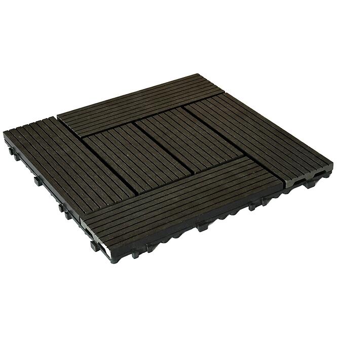 Terasová dlaždica WPC Antracit 300x300 mm