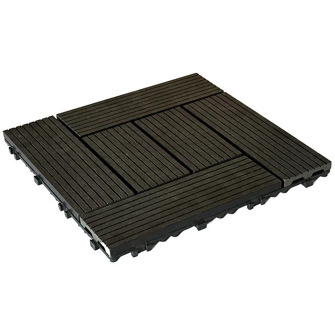 Terasova dlazdica WPC Antracit 300X300