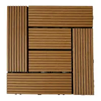 Terasová dlaždica WPC Teak 300x300 mm