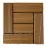 Terasová dlaždica WPC Teak 300x300 mm
