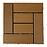 Terasová dlaždica WPC Teak 300x300 mm